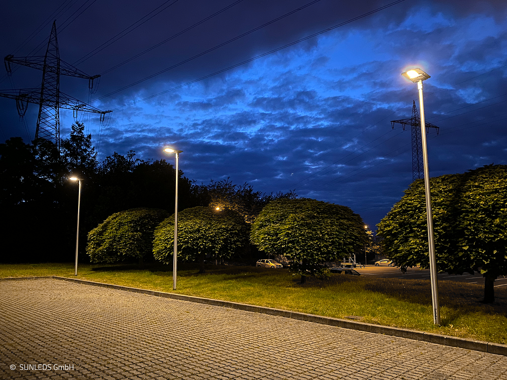 Solar Straenbeleuchtung LED insektenfreundlich nachhaltig